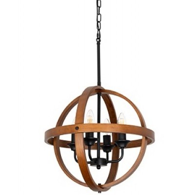 Φωτιστικό Κρεμαστό 4xE27 230V Μαύρο Ματ 955TINO4